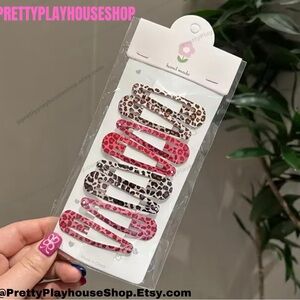 8pc Multicolor Leopard Hair Clips,Women’s/Girls Hair Accessories, Hair Clips,Y2K